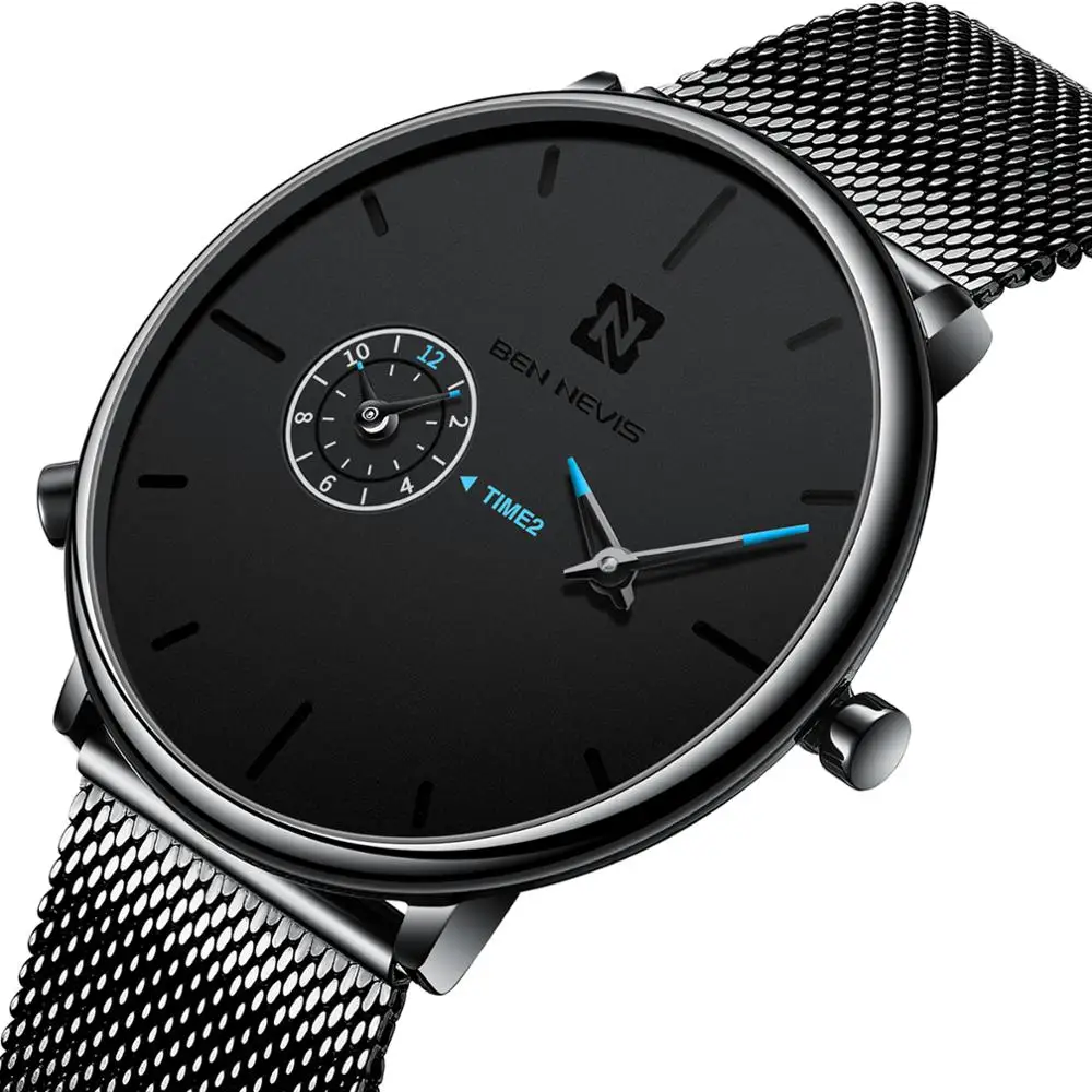 Ben Nevis Luxury Quartz Watch Ultra Thin Casual Men Watches Waterproof Sport Men WristWatch Relogio Masculino A5