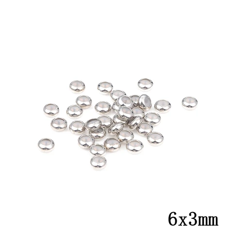 Copper With Silicone Inside Stopper Spacer Beads Adjustment Beads For Jewelry Making DIY European Bracelet Necklace