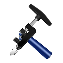 Multi-função cortador de vidro espelho kit de corte ramic, vidro e espelho, manual telha cortador azul