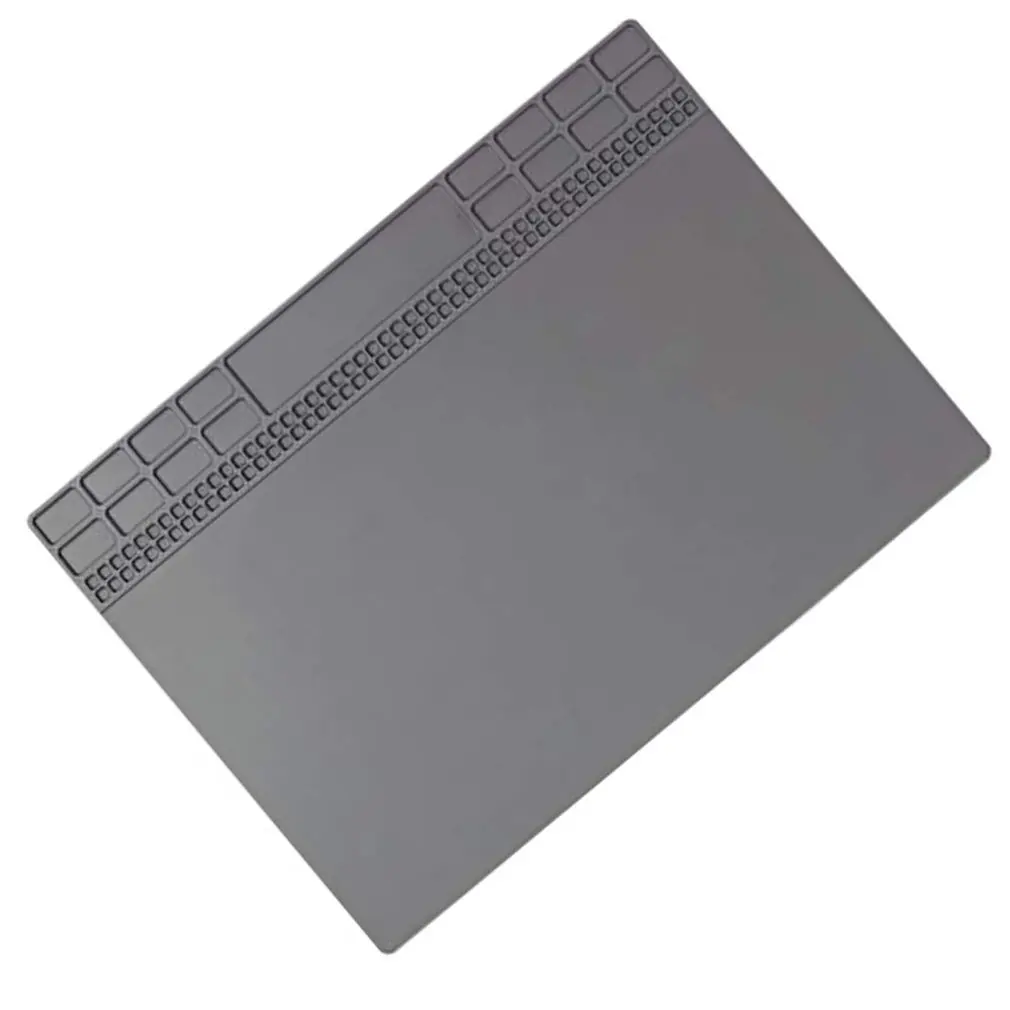 Magnetic Silicone Soldering Mat Insulation Repair Pad For Cellphone Welding Heat Resistant Soldering Station Iron Gray