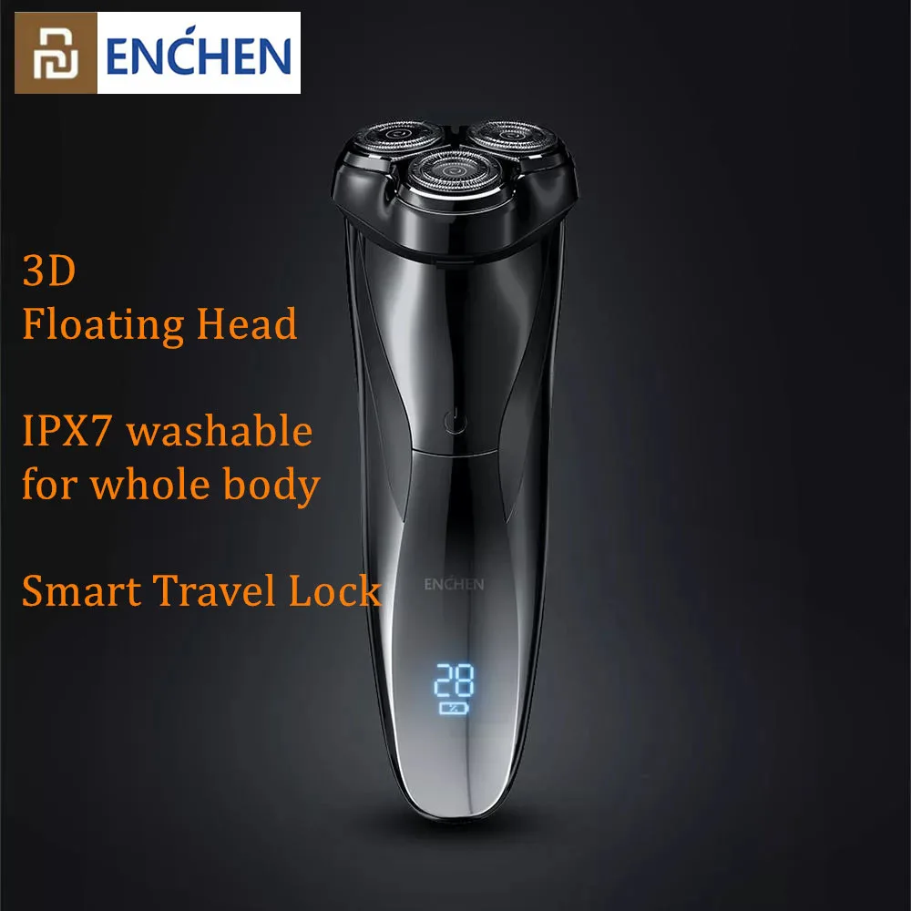 Бритва Youpin ENCHEN Blackstone 3D электробритва IPX7 водостойкая для влажного и сухого