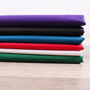 

Handmade DIY clothing fabric solid color cotton elastic poplin six colors optional