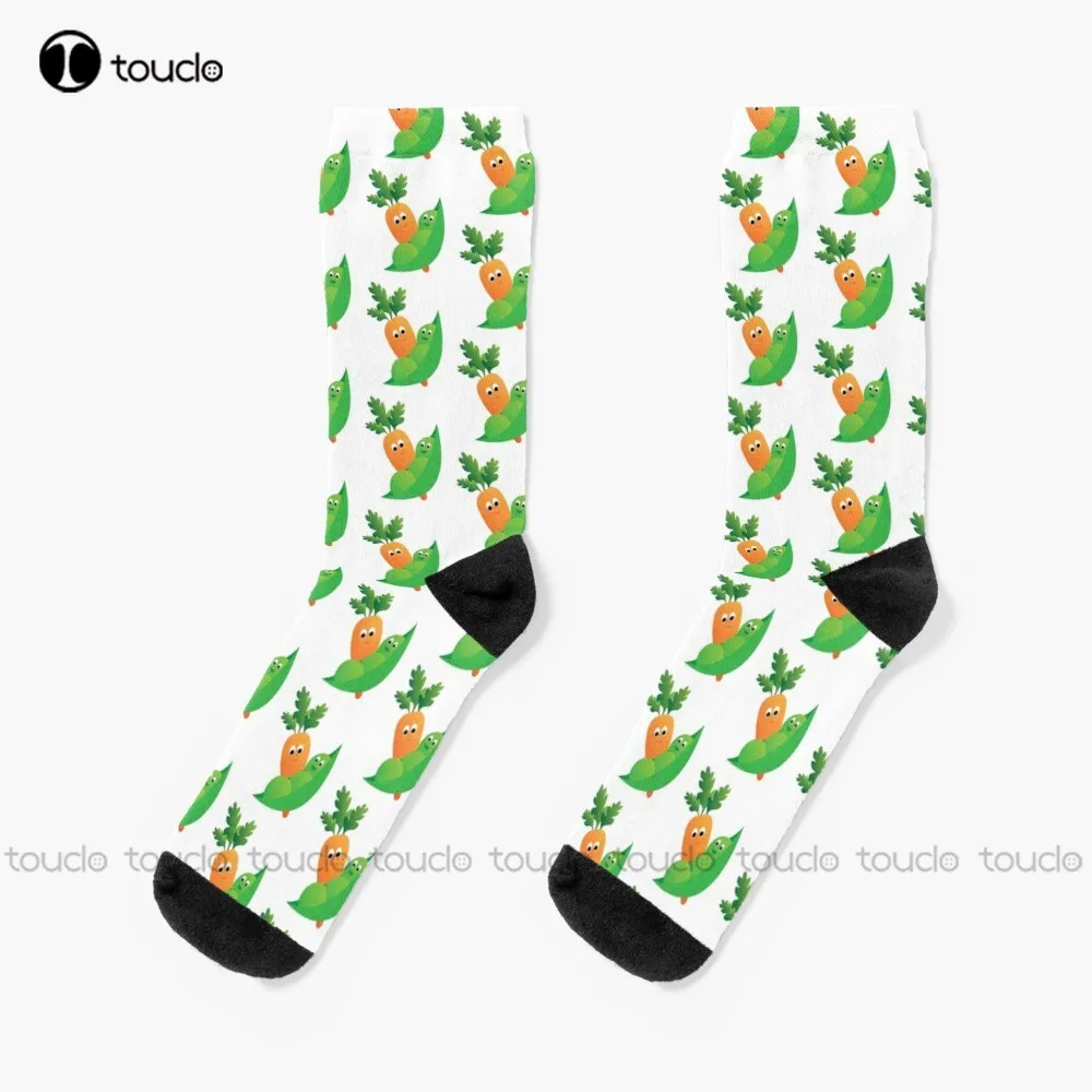 

Peas & Carrots Socks Men'S Socks Christmas New Year Gift 360° Digital Print Personalized Custom Unisex Adult Teen Youth Socks