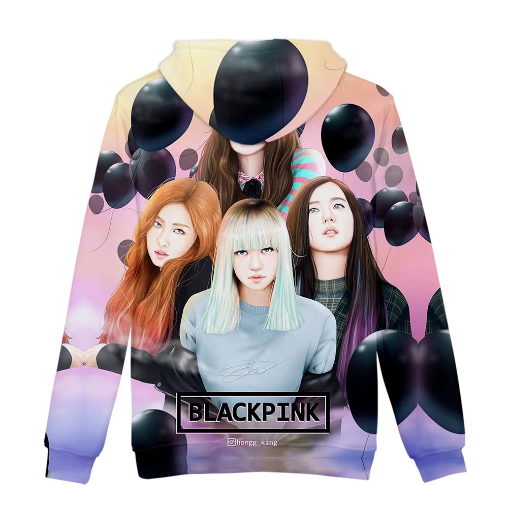 BlackPink 3D толстовки с капюшоном для женщин и мужчин, модные 3D толстовки, мужские толстовки, корейские 3D толстовки с капюшоном с принтом, черные розовые повседневные пуловеры для девочек