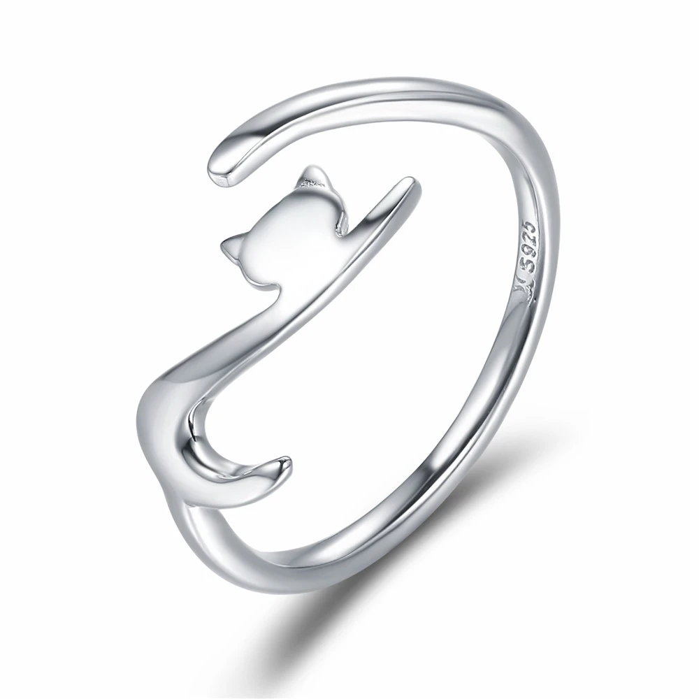 WOSTU, подлинное 925 пробы Серебряное кольцо для женщин, регулируемое, открытый размер, кольца для свадьбы, помолвки, Серебряное ювелирное изделие, подарок FIR323 - Цвет камня: FIR220