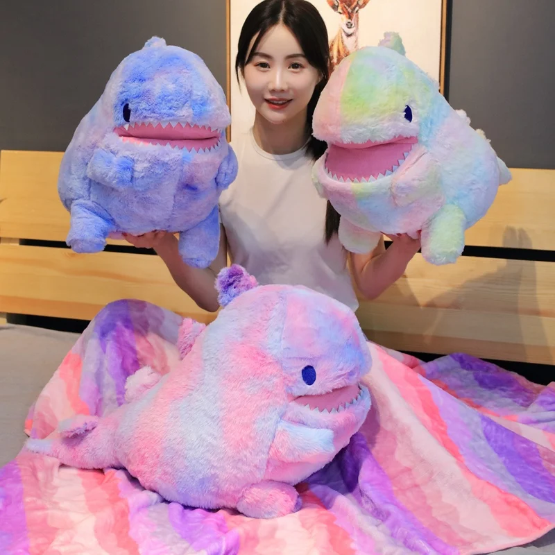 rainbow shark plush
