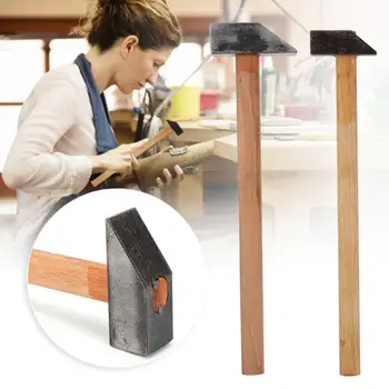 

2pcs Wooden Handle Iron Hammer Jewelry Making Repairing Processing Hammer High Quality Jewelry Tool For Repairer Jeweler Making