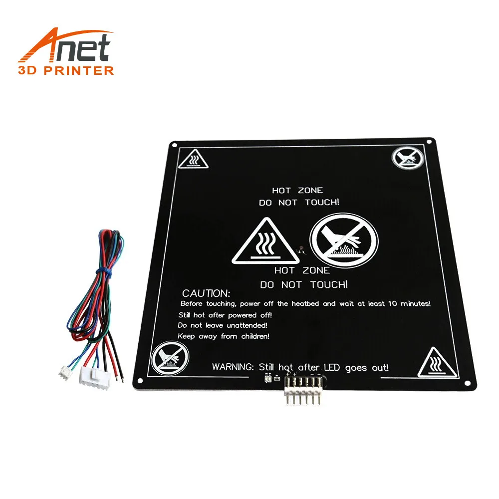 Anet Aluminum MK3 12V Hot bed Heatbed Table Printing Platform For 3D Printer A8 A6 A2 Dropshipping and wholesale support | Компьютеры и
