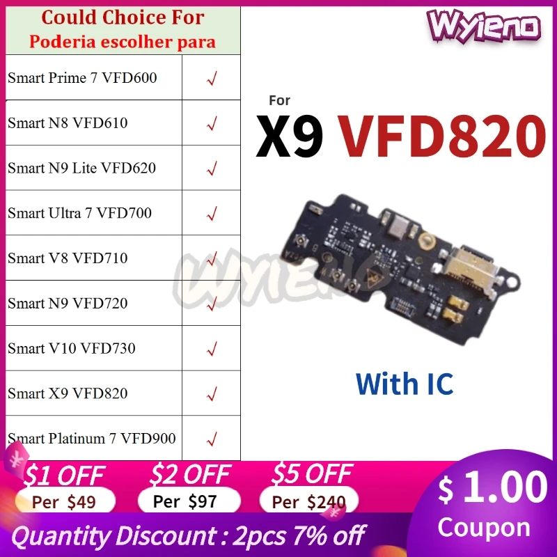 Wyieno для Vodafone Smart VFD820 VFD600 VFD610 VFD620 VFD700 VFD710 USB док-станция зарядное устройство Порт