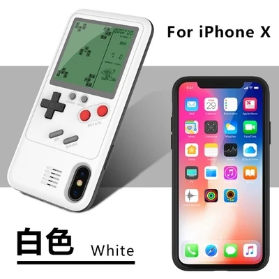 Цвет: желтый 10 шт., чехлы для телефона Gameboy Tetris для Iphone 7, 8 plus, мягкий чехол из ТПУ, чехол для игровой консоли Blokus, чехол для Iphone X 6, 6S plus - Цвет: Цвет: желтый