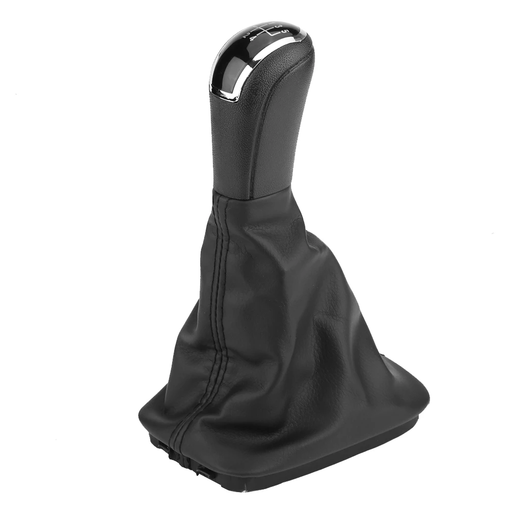 5 скоростей шестерни рычаг переключения передач Gaiter Boot Cover 6Y0711113H для Skoda Fabia MK1 ручка переключения передач с PU кожаный чехол переключателя передач Boot Cover