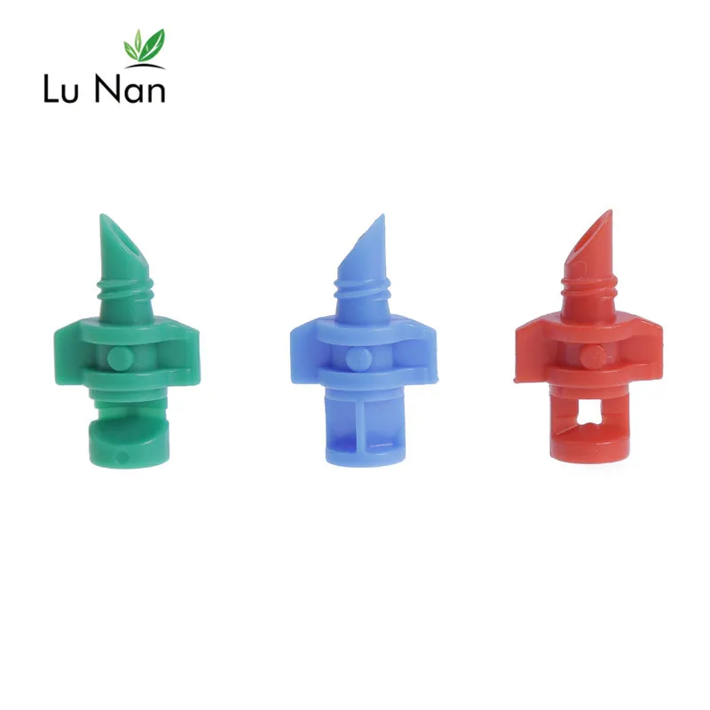 

50 Pcs Garden Irrigation Simple Refraction nozzle Watering Flower Mist Nozzle Threaded connection 90/180/360 Degrees Sprayer