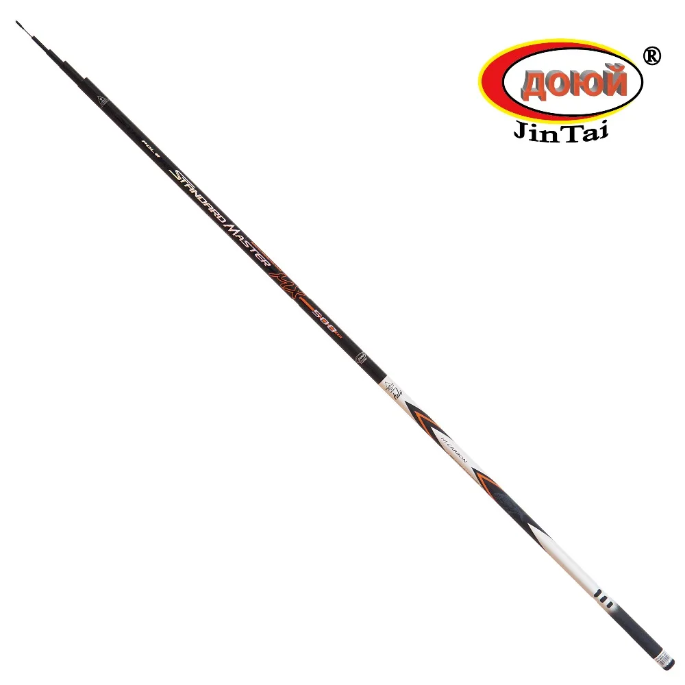 668B-1030 STANDARD MASTER POLE CARBON Строй средне быстрый. Тест не указан(примерно C.W. 10-30 гр). Длина: 4,0м / 5,0м / 6,0м / 7,0м Удочка ДОЮЙ JinTai телескопическая. ModerateFast. Маховая
