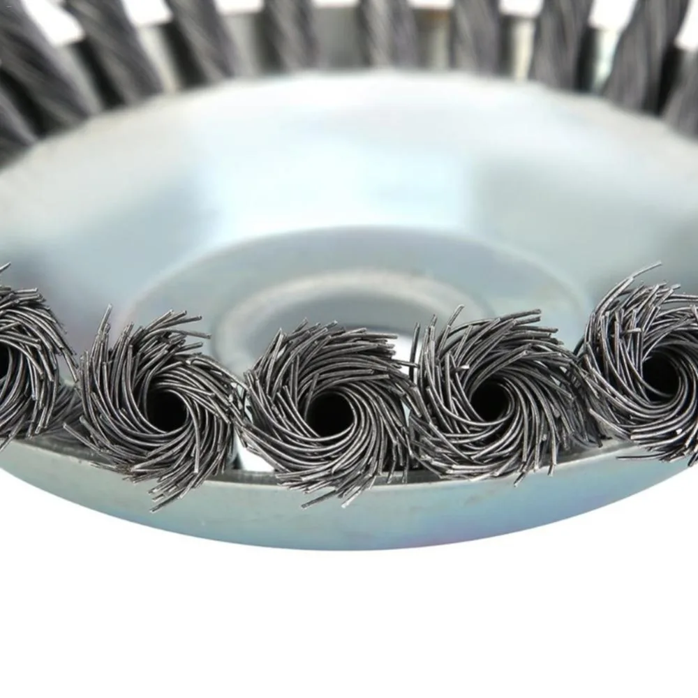 25MM Aperture 8 Inch Steel Wire Weeding Brush Twisted Wire Bowl Type Rotating Wire Wheel garden Weeding machine matching polish2