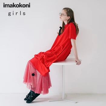 

Imakokoni Japanese original niche design large size dress Xia loose doll collar dress female 192678
