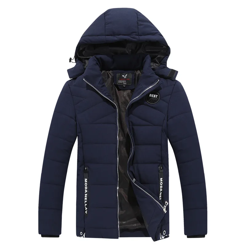 Men New Arrivals Jackets Jacket Casual Cotton Thick Men 's Wild Fashion Hooded Jacket Men Coat Winter Jacket Parka Clothing