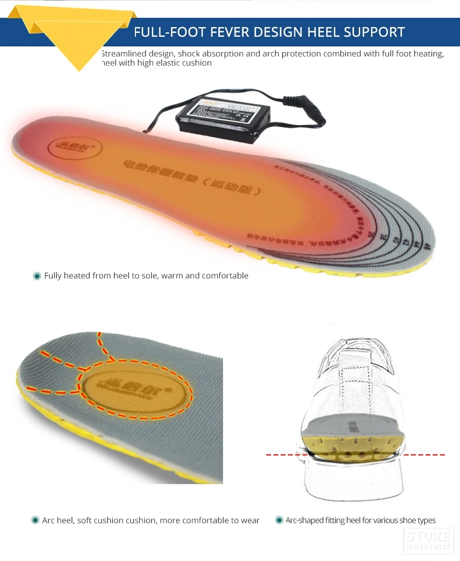 WARMSPACE стельки с электрическим подогревом, зимние теплые стельки с подогревом, моющиеся мотоциклетные сапоги, стелька для кемпинга, катания на лыжах