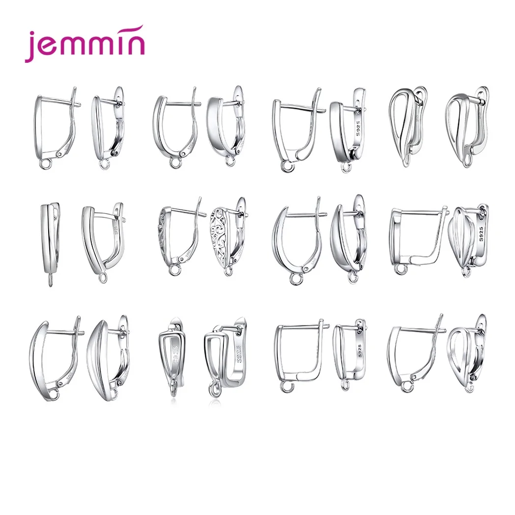 

Original 925 Sterling Silver Earring Components For DIY Earring Jewelry Fashion Women Earrings Components Package Selling