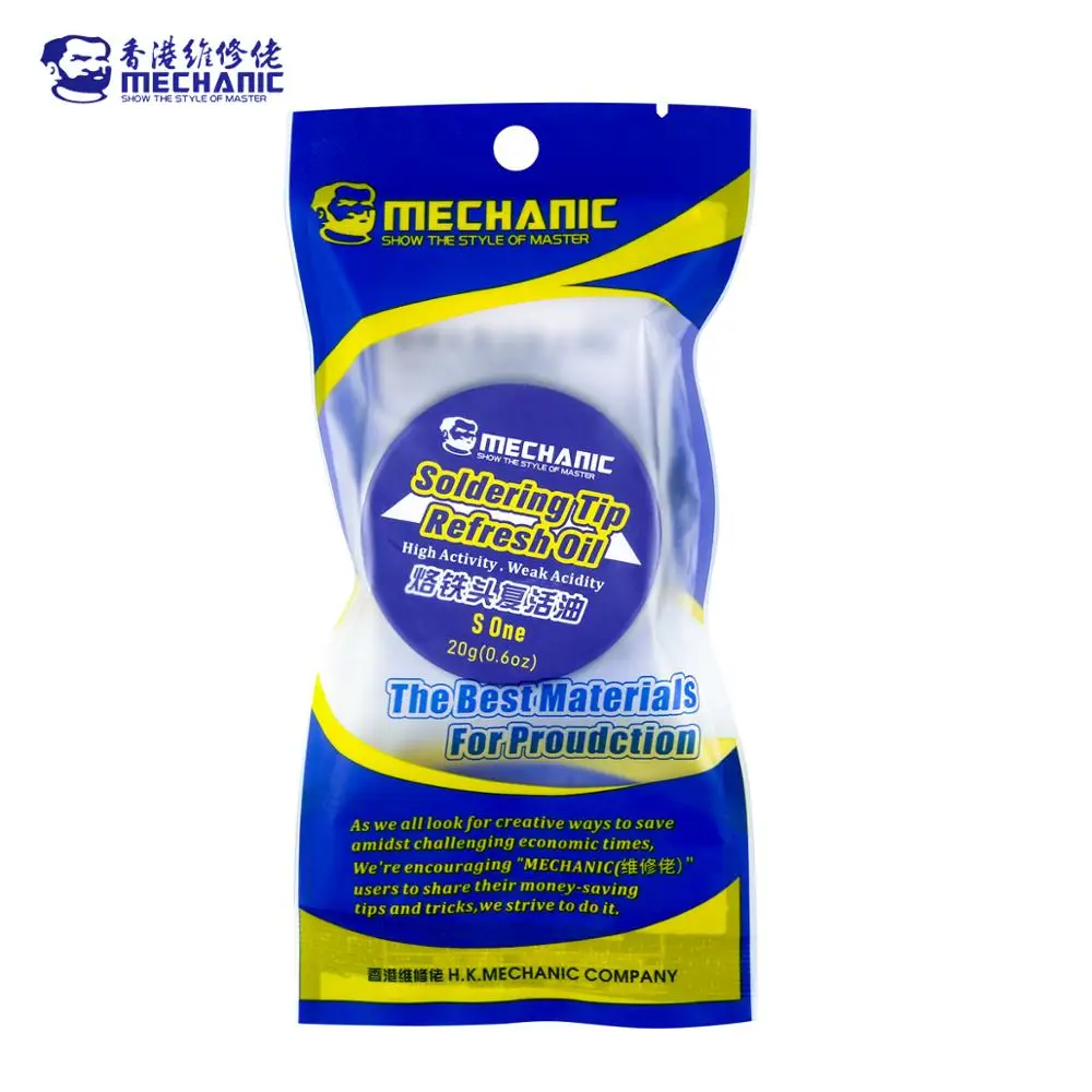 MECHANIC S One Electrical Solder Iron Tip Refresher Clean Paste Soldering Flux Cream for Oxide Tips Head Resurrection Repair images - 6