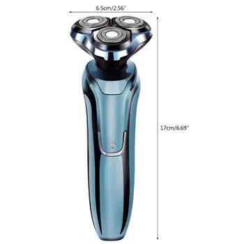 

4D Smart Electric Shaver Men Wet Dry Waterproof Razor Cordless Rechargeable Set M2EE