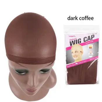 

Cheap 5pieces/pack Nylon Wig Caps Stocking Caps For Wigs Stretchy Wig Caps Brown Light Brown Wig Caps For Women and Men