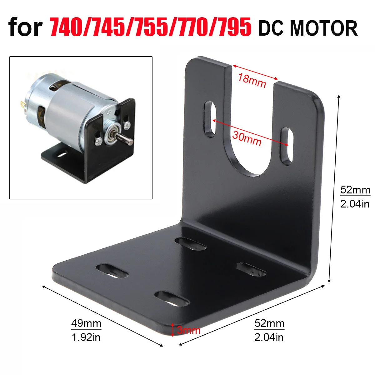 775 Motor Mount Bracket Universal Fixing Mounting Bracket for 750/755/775/795/895 DC Motors Nema 17 28/35/42 Stepper Motor