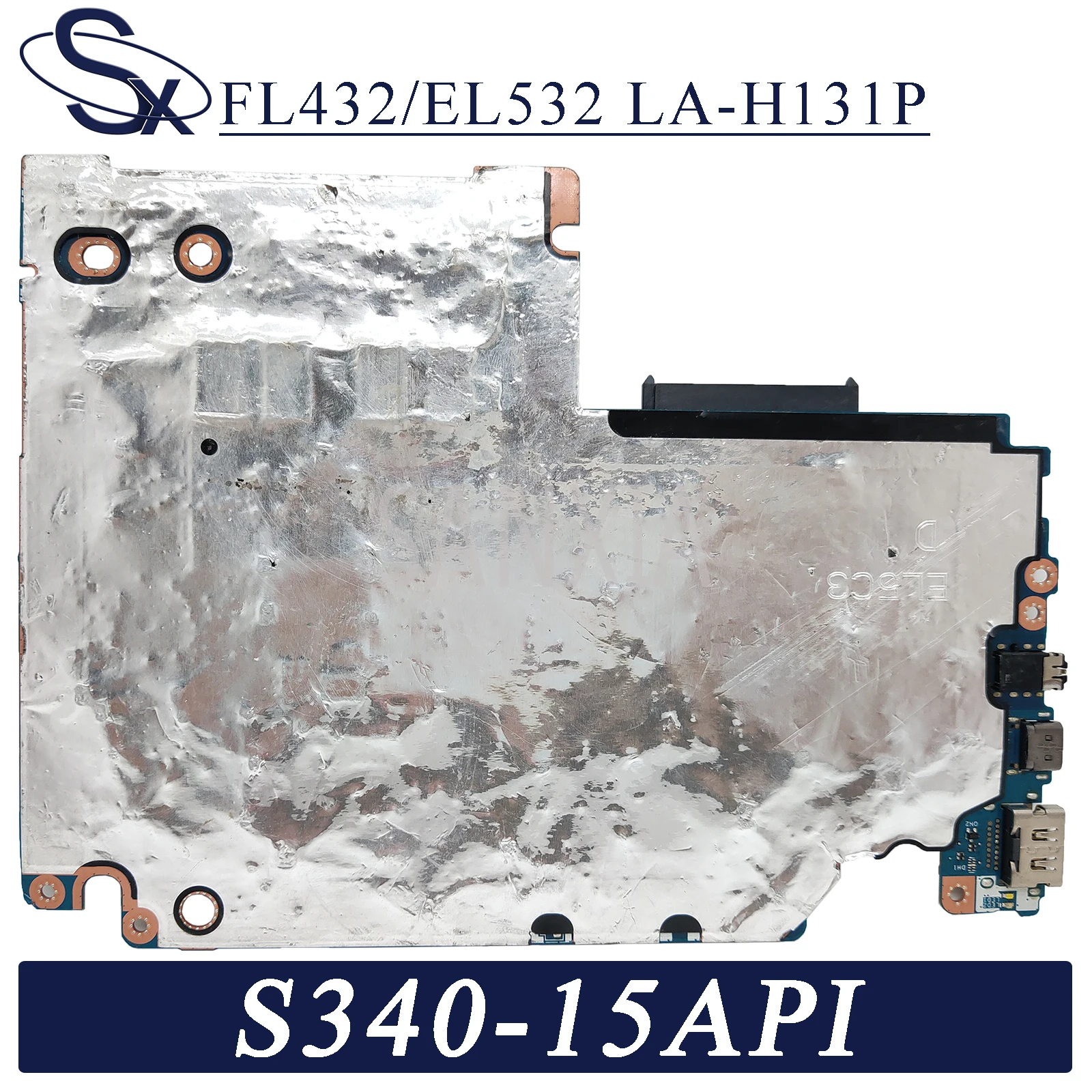 KEFU FL432/EL532 LA-H131P Laptop motherboard for Lenovo IdeaPad S340-15API original mainboard Ryzen 3 3200U (R3-3200U)