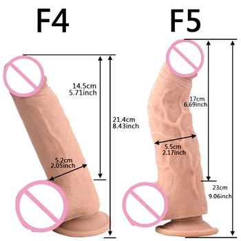 QKKQ Thick Big Dick Penis Realistic Dildo Sex Toys For Women Couples Sucker Artificial Penis Clear Veins Masturbators Sex Shop 2