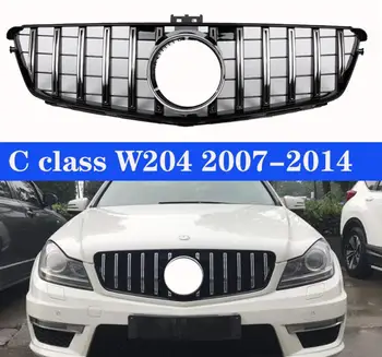 

For Benz C Class W204 GT Mesh Front Racing Diamond Grills Billet Bumper Grille 2007 2008 2009 2010 2011 2012 2013 2014