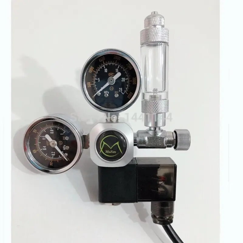 Аквариум CO2 регулятор W21.8 G5/8 220V Магнитная электромагнитный проверить аквариумный