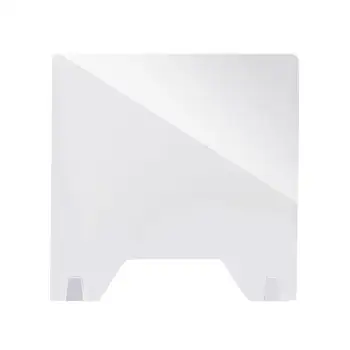 

Acrylic Sneeze Guard Shield Protection Safety Counter Transparent Smooth Sneeze Droplets Panel Board Office Reception Defense