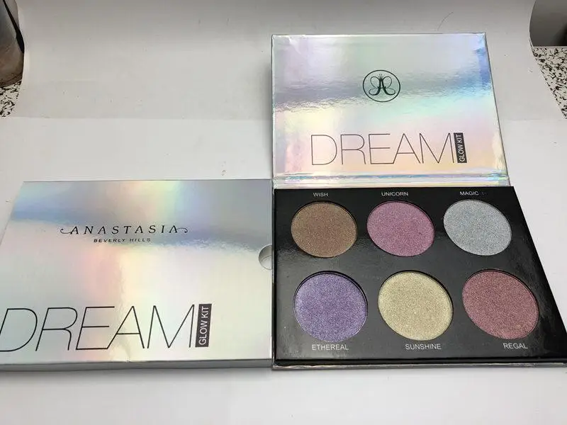 Anastasia Beverlying Hills Новое поступление популярный макияж ABH хайлайтер Shimmer Brighten Powder Palette Dream Bronzer Glow kit - Цвет: 10