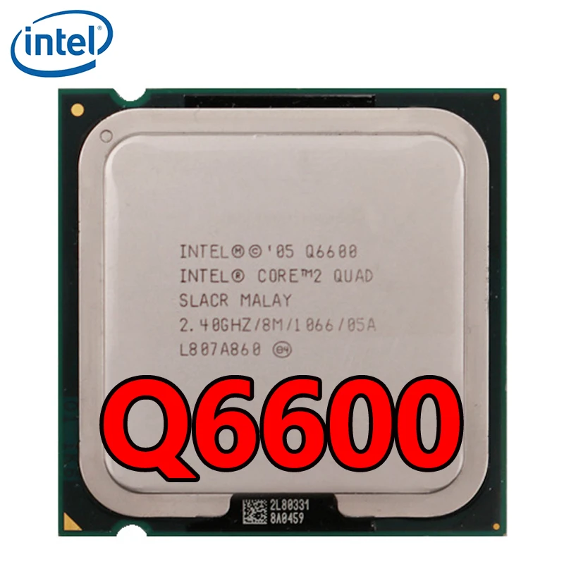 Процессор Intel Core 2 Quad Q6600 четырехъядерный процессор 4 ггц 8 мб кэш-памяти 95 вт 1066 мгц
