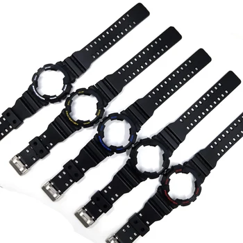 

PU Soft Sport Band Watch Strap for Casio G-shock GA100 GA120 GD100 GA110 Bezel Frame watchband Belt Bracelet w case Cover tools