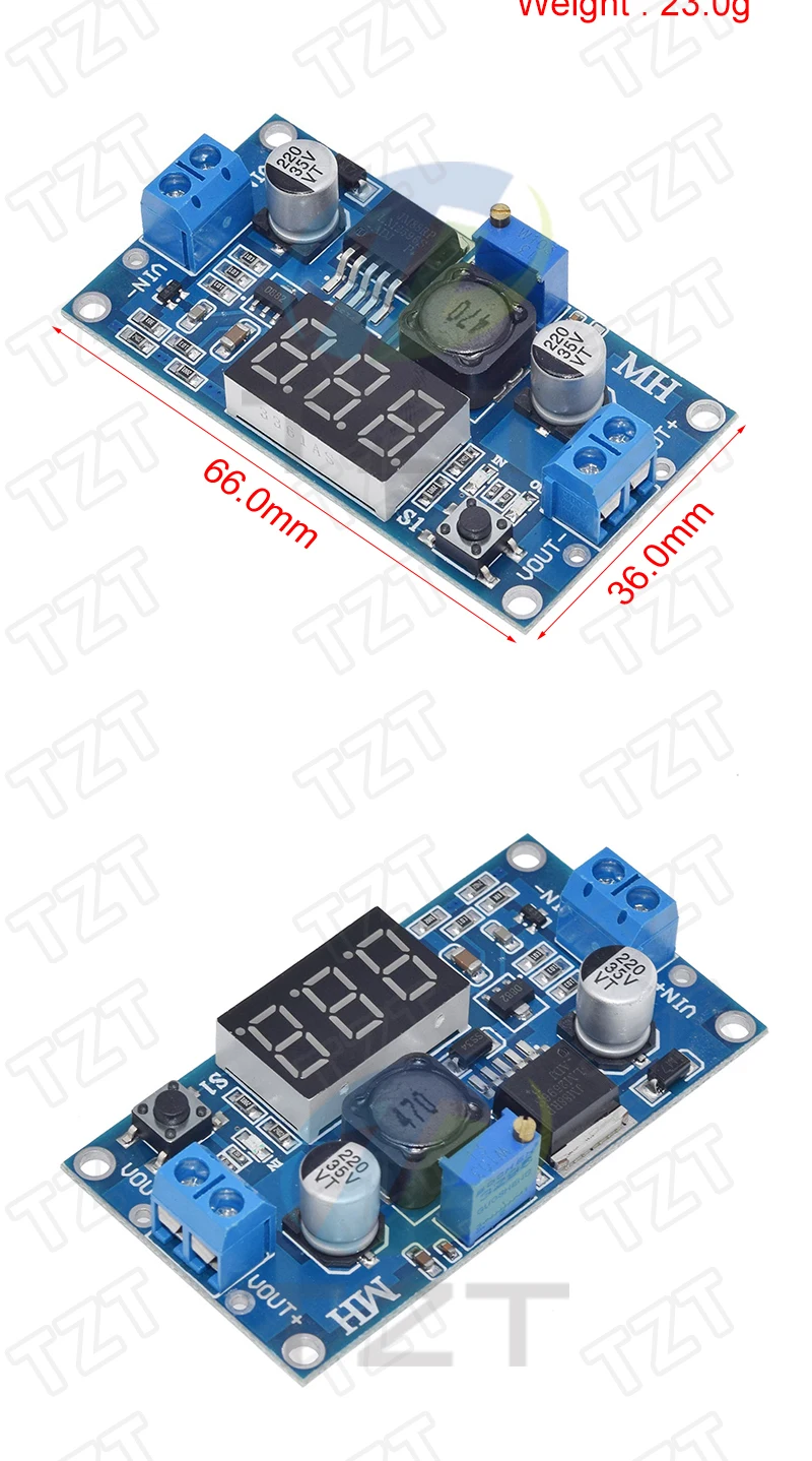 LM2596HVS LM2596 Netzteilmodul DC-DC BUCK 3A einstellbarer Buck-Modul-Regler Ultra LM2596S Step-Down 24V-Schalter 12V 5V 3V – Detail 11