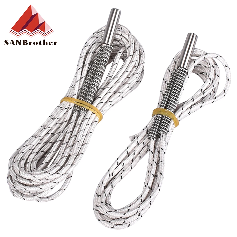 

1M/2M Heating tube 6*20mm 12V 24V 50W Ceramic Cartridge Heater Reprap&Mendel For HotEnd J-Head 3D Printer Parts