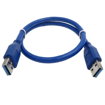 

USB Data Cable, Two 6FT USB 3.0 Type a Cables (Blue)