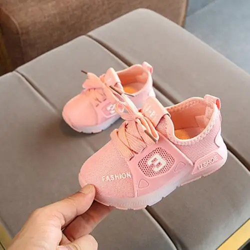 Pink24 Модная симпатичная детская обувь для мальчиков и девочек, светодиодный легкие кроссовки, спортивная Нескользящая повседневная обувь, весенне-Осенняя детская обувь для девочек - Цвет: Pink24