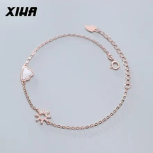 XIHA 925 браслеты из стерлингового серебра солнце облако кубического циркония серебряный женский браслет сестры подарки на день рождения оптом много