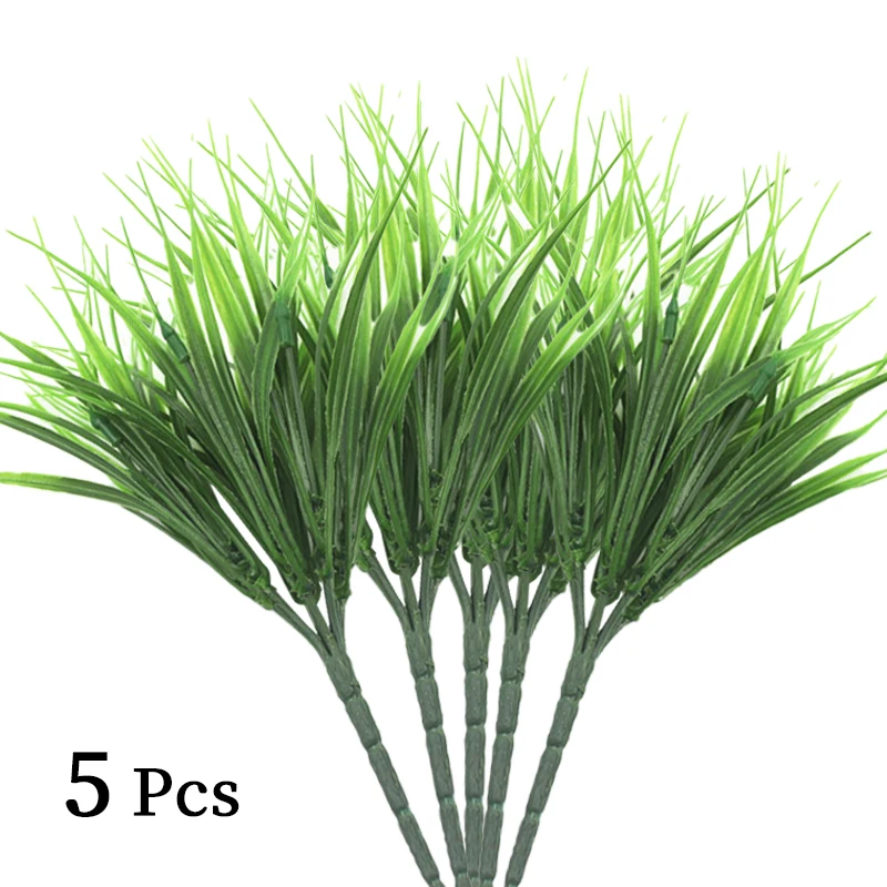 5PCSsetArtificialGrassPlantDecorativePlasticFakePlantFake
