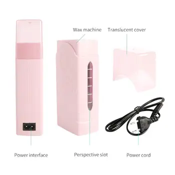 

Paraffin Epilator Wax Heater Hair Removal Wax-melt Mini Machine Depilatory Waxing Wax Warmer Roll-on SPA Cartridge kit Pape H8M6