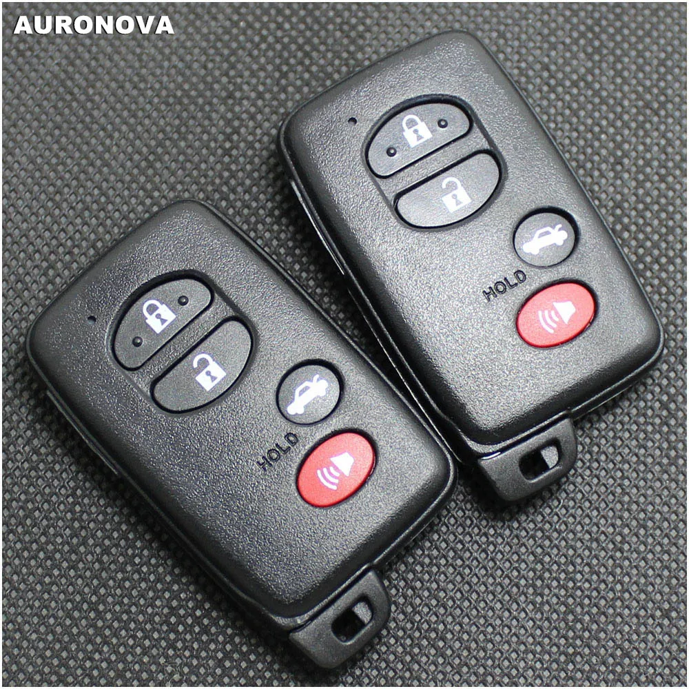 Auronnova новая Замена ключа без ключа для Toyota Avalon Camry Corolla Prius Sequoia 3+ 1 кнопки дистанционный ключ-брелок от машины чехол