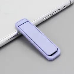 Universal Adjustable Mini Folding Desk Phone Stand and Kickstand (Light purple)