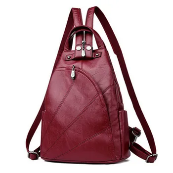 

Fashion Anti Theft Women Backpack Soft PU Leather Travel Backpack Female Casual Girls School Backpack Ladies Backpack Mochilas