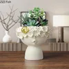 Fairy Garden Flower Vase Flower Pot Resin Figurines Modern Decor Desktop Storage Ornaments Wreath Girly Abstract Sculpture 1