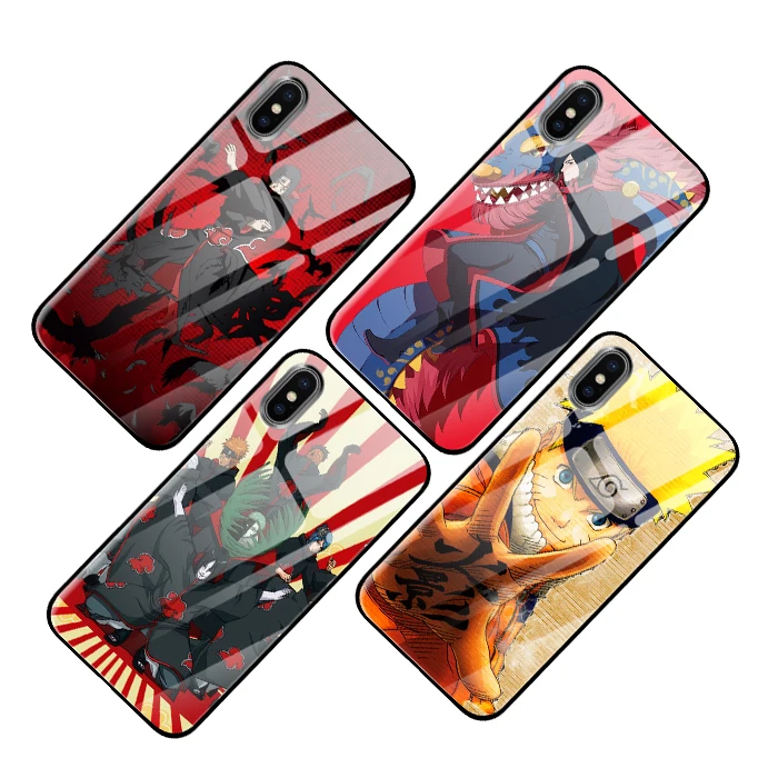 Naruto Tempered glass Luxury Cases For Huawei P30 P20 Mate 10 20 Honor 8 9 10 Pro Lite