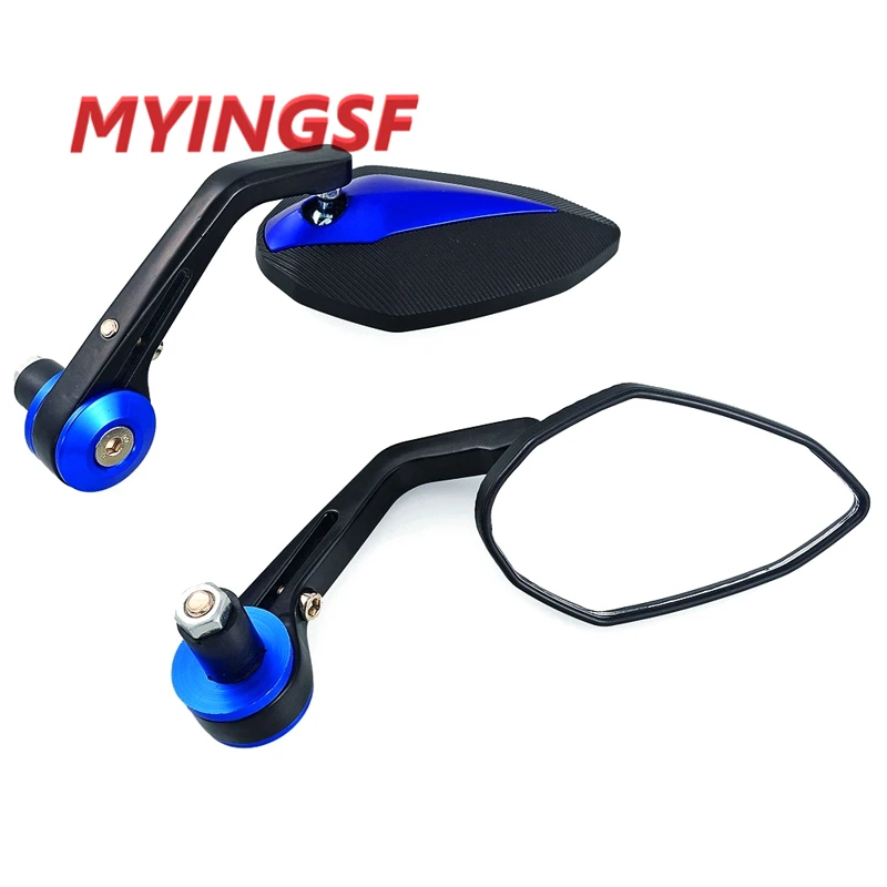 Motorcycle Mirror Handlebar Side Handle Bar Ends Mirror For YAMAHA R6 R1 MT 09 07 TMAX XMAX WR 125 250 KTM DUKE 690 125 200 390