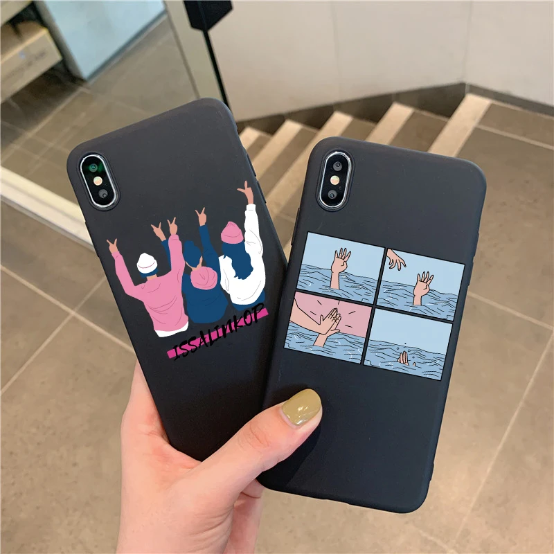 Чехол INS для телефона с забавными иллюстрациями iPhone 11 Pro Max 7 8 6s Plus X XR XS SE 2020