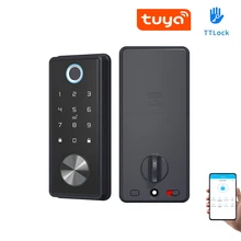 TTLock o Tuya APP telecomando intelligente impronta digitale biometria Password Card US catenaccio automatico blocco elettrico