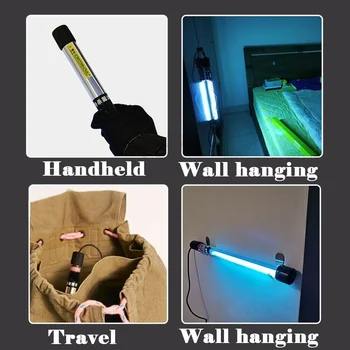

Portable UV-C Light UV Lamp Home Travel Handheld Cleaning Wand Sterilization Stick Disinfection Rod Health Care Ultraviolet Lamp